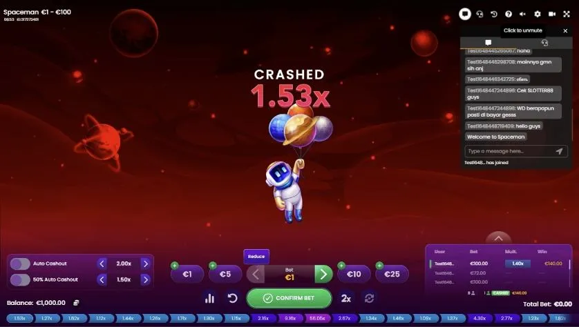 Spaceman Baleiabet Crash Games